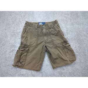 American‎ Eagle Outfitters Cargo Shorts Mens 31 Brown 100% Cotton Classic Casual